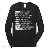 Dream Lead Fight Think Write Build Speak Educate Believe Challenge Long Sleeve Shirt thumb 0