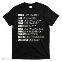 Dream Lead Fight Think Write Build Speak Educate Believe Challenge T-Shirt thumb 0