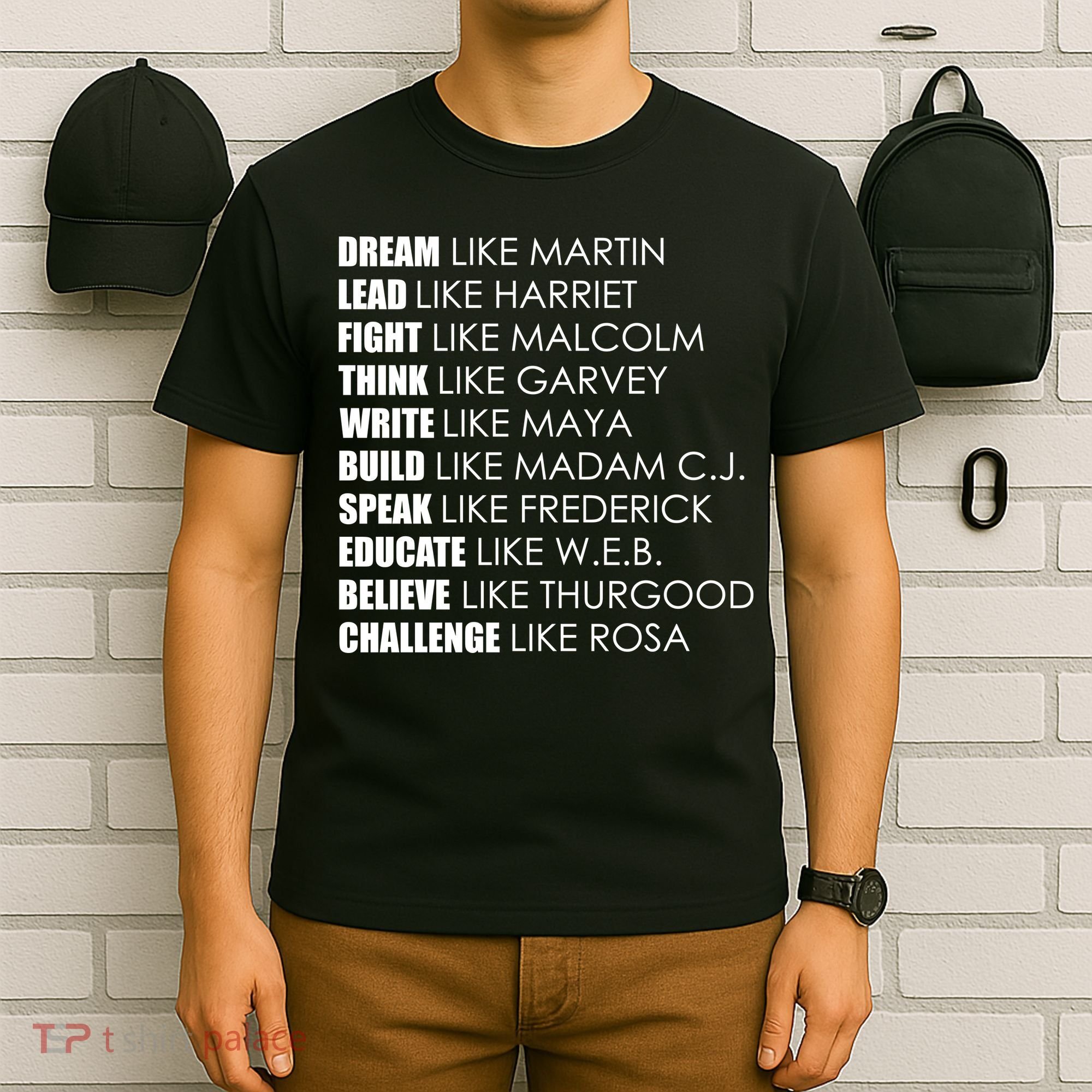 Dream Lead Fight Think Write Build Speak Educate Believe Challenge T-Shirt
