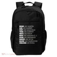 Dream Lead Fight Think Write Build Speak Educate Believe Challenge Backpack thumb 0