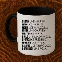 Dream Lead Fight Think Write Build Speak Educate Believe Challenge Coffee Mug thumb 2