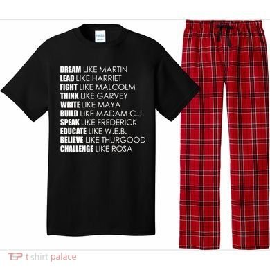 Dream Lead Fight Think Write Build Speak Educate Believe Challenge Pajama Set