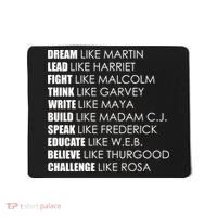 Dream Lead Fight Think Write Build Speak Educate Believe Challenge Mousepad thumb 0