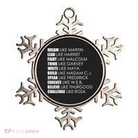 Dream Lead Fight Think Write Build Speak Educate Believe Challenge Ornament thumb 0