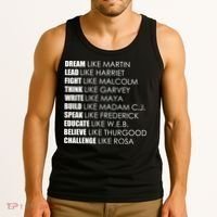 Dream Lead Fight Think Write Build Speak Educate Believe Challenge Tank Top thumb 3