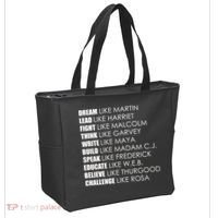 Dream Lead Fight Think Write Build Speak Educate Believe Challenge Tote Bag thumb 2