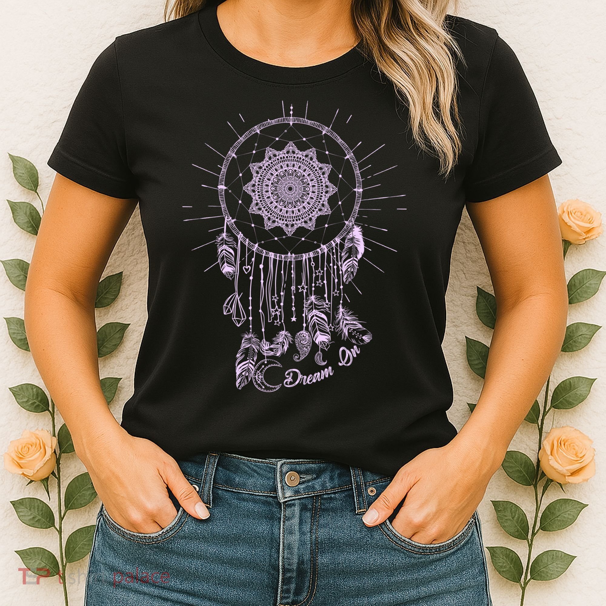 Dream On Native American Dream Catcher Women's T-Shirt