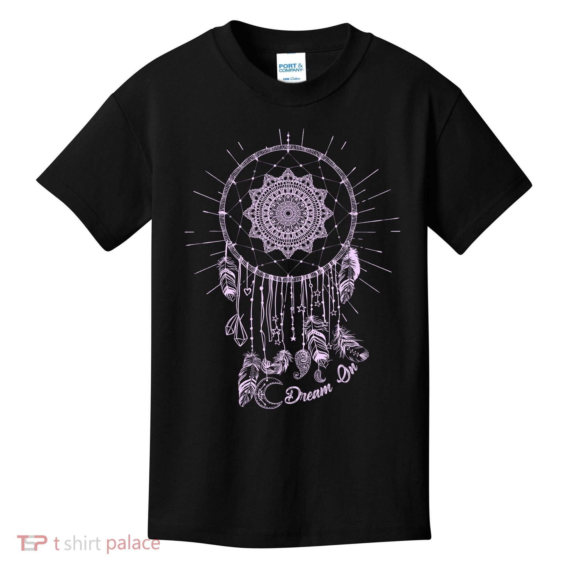 Dream On Native American Dream Catcher Kids T-Shirt