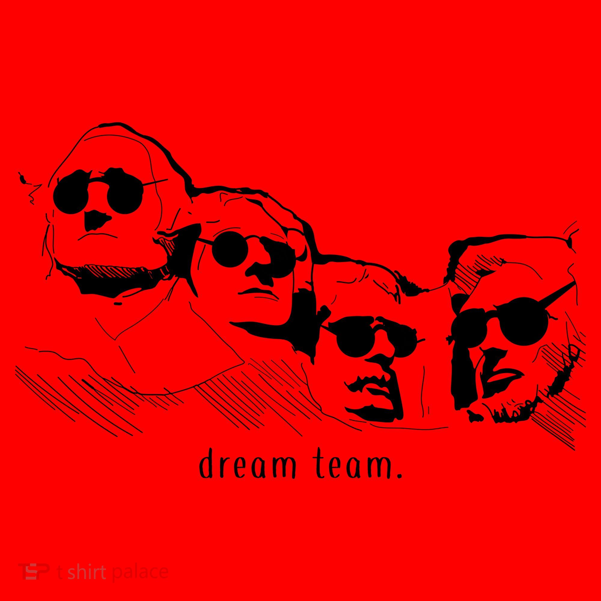 Dream Team Washington Lincoln Roosevelt Jefferson  Santa Hat