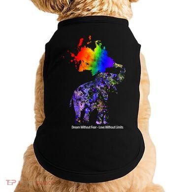 Dream Without Fear Elephant LGBT Doggie Tank