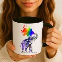 Dream Without Fear Elephant LGBT Coffee Mug thumb 3