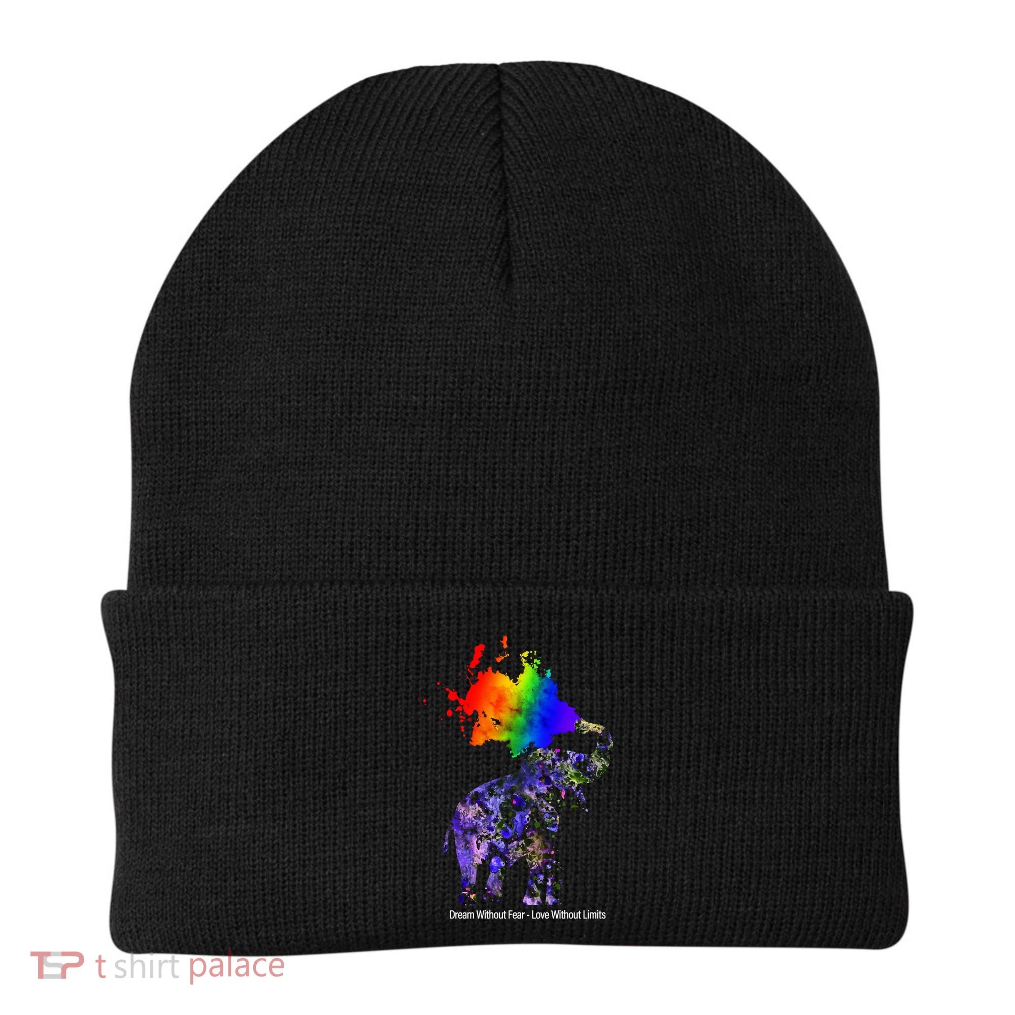 Dream Without Fear Elephant LGBT Beanie