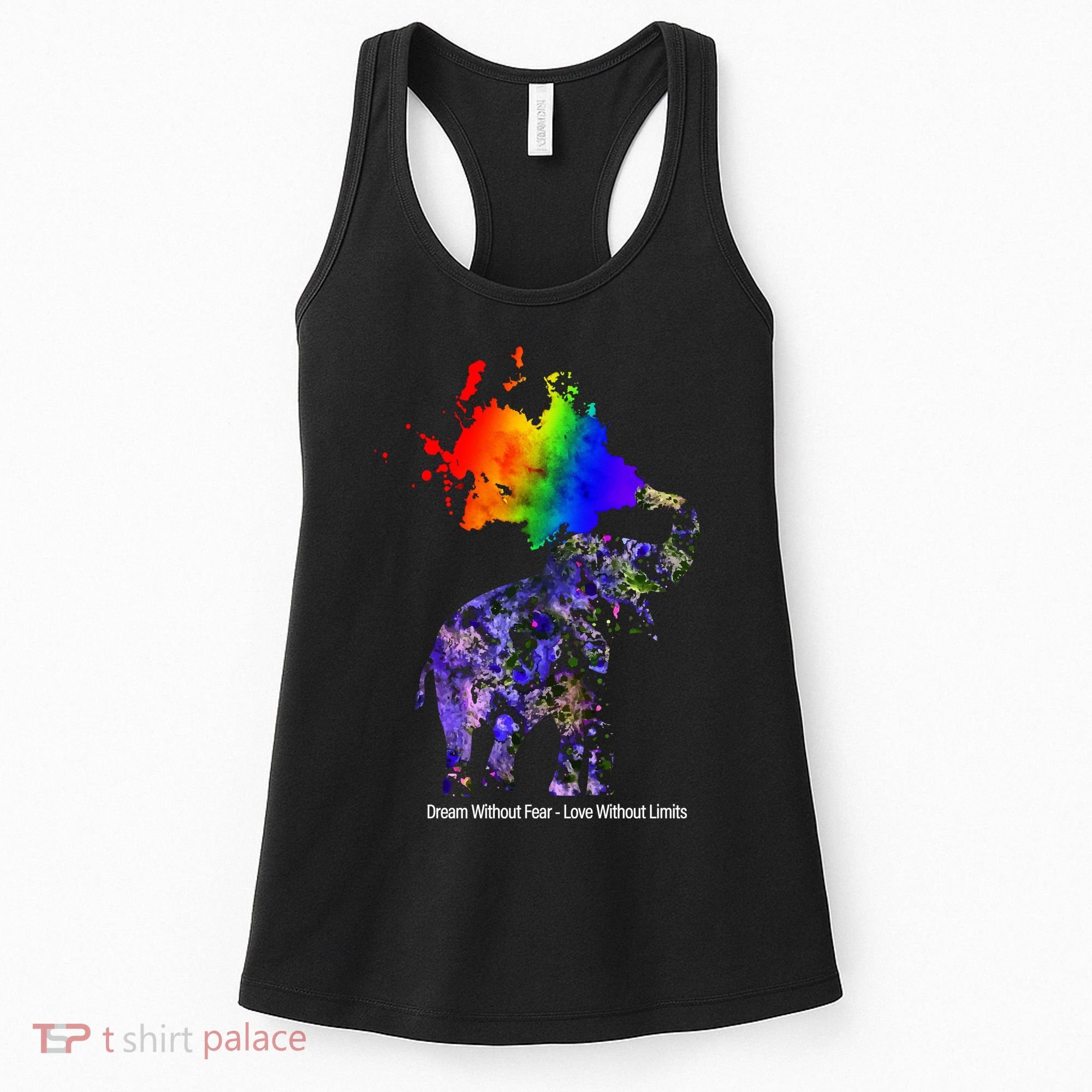 Dream Without Fear Elephant LGBT Women's Tank Top