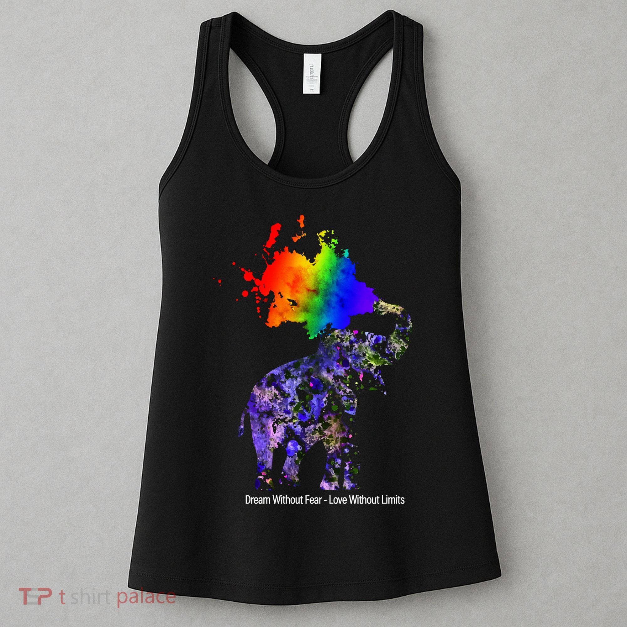 Dream Without Fear Elephant LGBT Women's Tank Top