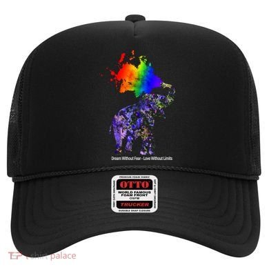 Dream Without Fear Elephant LGBT Hat