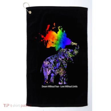 Dream Without Fear Elephant LGBT Golf Towel