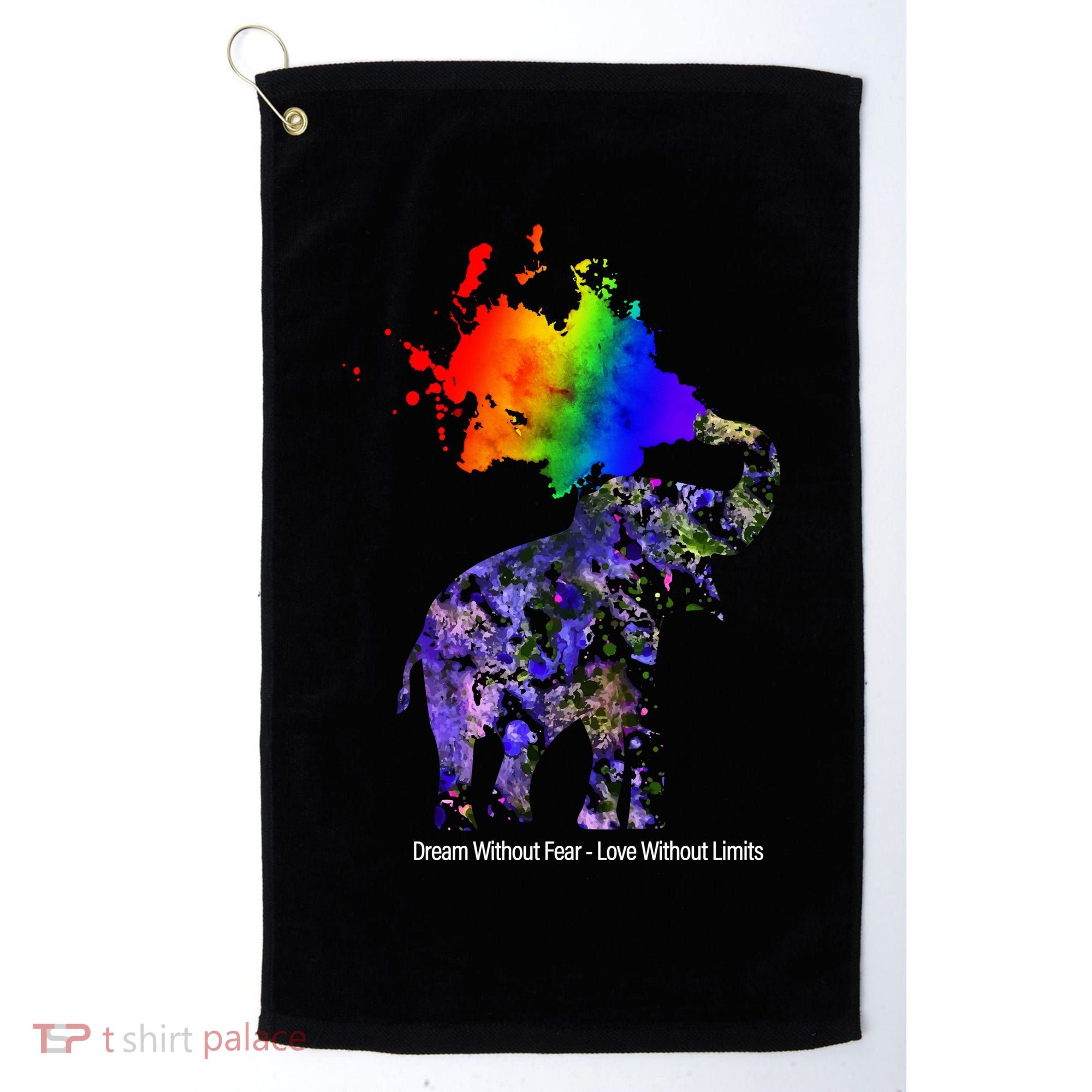 Dream Without Fear Elephant LGBT Golf Towel