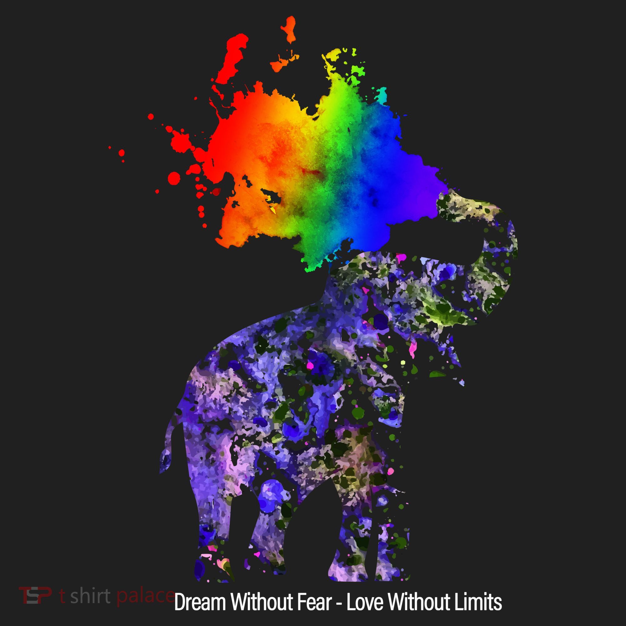 Dream Without Fear Elephant LGBT Golf Towel