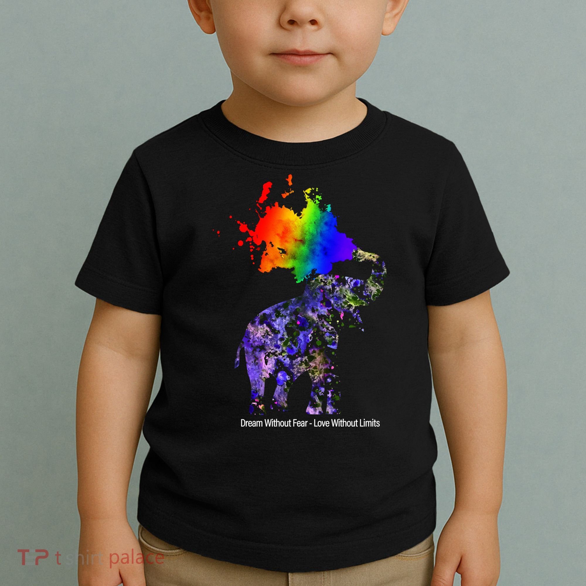 Dream Without Fear Elephant LGBT Toddler T-Shirt