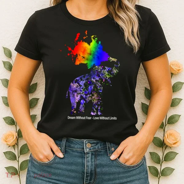 Dream Without Fear Elephant LGBT Women's T-Shirt