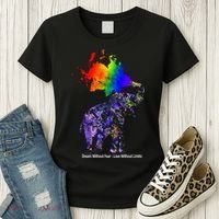 Dream Without Fear Elephant LGBT Women's T-Shirt thumb 3