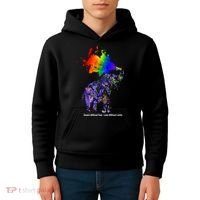 Dream Without Fear Elephant LGBT Kids Hoodie thumb 4
