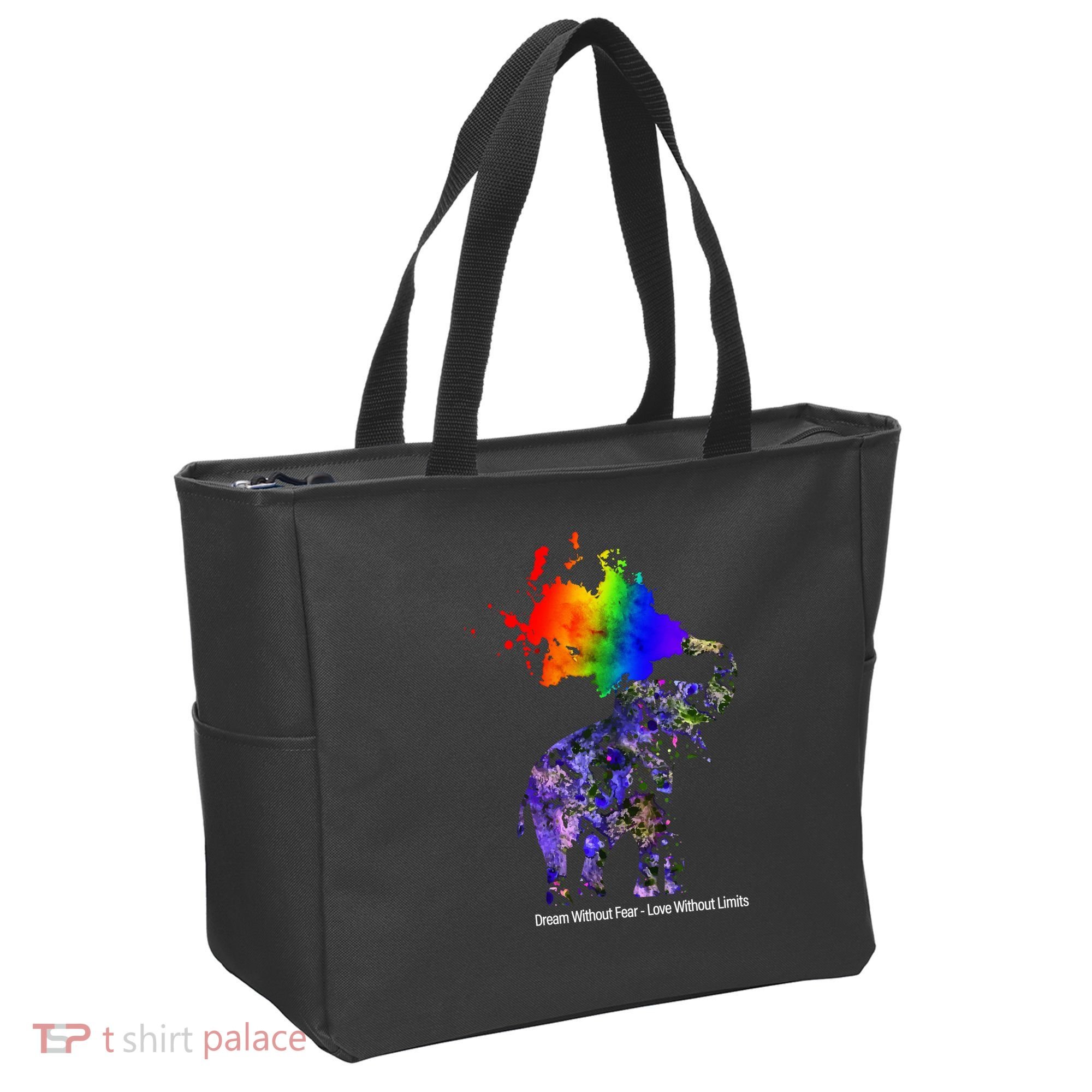 Dream Without Fear Elephant LGBT Tote Bag