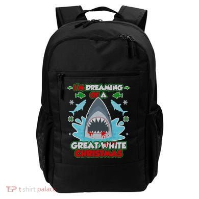 Dreaming of a Great White Shark Ugly Christmas Backpack