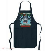 Dreaming of a Great White Shark Ugly Christmas Apron thumb 0