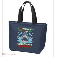 Dreaming of a Great White Shark Ugly Christmas Tote Bag thumb 3