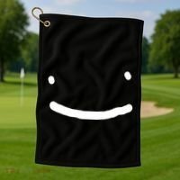 Dreamy Smiley Face Golf Towel thumb 1
