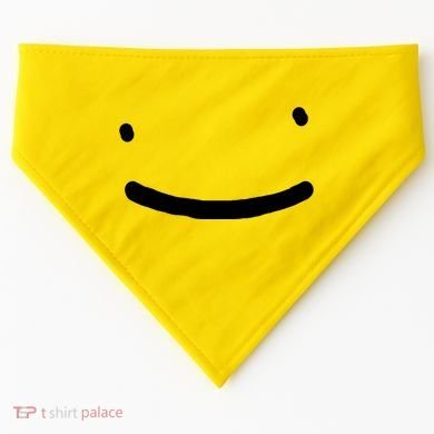 Dreamy Smiley Face USA-Made Doggie Bandana