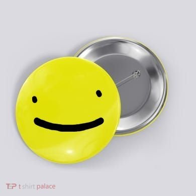 Dreamy Smiley Face Button