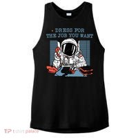 Dress For The Job You Want Astronaut Ladies PosiCharge Tri-Blend Wicking Tank thumb 0