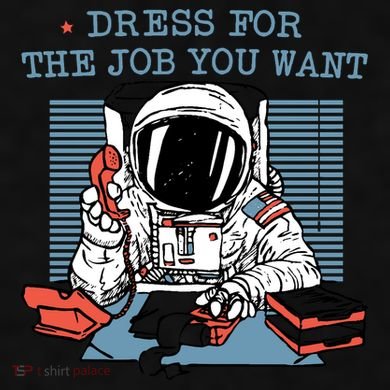 Dress For The Job You Want Astronaut Ladies PosiCharge Tri-Blend Wicking Tank
