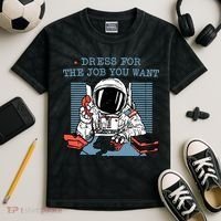 Dress For The Job You Want Astronaut Kids Tie-Dye T-Shirt thumb 2
