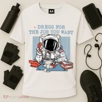 Dress For The Job You Want Astronaut Cooling Performance Crew T-Shirt thumb 3