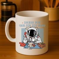 Dress For The Job You Want Astronaut Coffee Mug thumb 4
