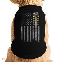 Drag Racing Flag American Drag Racer Drag Strip Tree Light Doggie Tank thumb 0