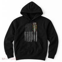 Drag Racing Flag American Drag Racer Drag Strip Tree Light Hoodie thumb 0