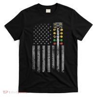 Drag Racing Flag American Drag Racer Drag Strip Tree Light T-Shirt thumb 0