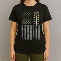 Drag Racing Flag American Drag Racer Drag Strip Tree Light T-Shirt thumb 4
