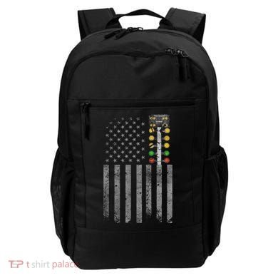 Drag Racing Flag American Drag Racer Drag Strip Tree Light Backpack