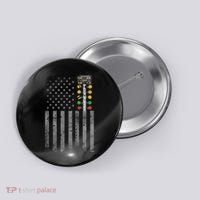 Drag Racing Flag American Drag Racer Drag Strip Tree Light Button thumb 0