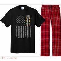 Drag Racing Flag American Drag Racer Drag Strip Tree Light Pajama Set thumb 0