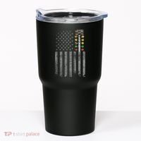 Drag Racing Flag American Drag Racer Drag Strip Tree Light Tumbler thumb 0