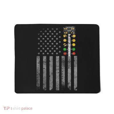 Drag Racing Flag American Drag Racer Drag Strip Tree Light Mousepad