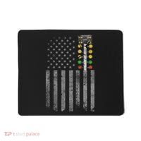 Drag Racing Flag American Drag Racer Drag Strip Tree Light Mousepad thumb 0