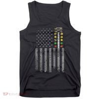 Drag Racing Flag American Drag Racer Drag Strip Tree Light Tank Top thumb 0