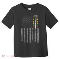 Drag Racing Flag American Drag Racer Drag Strip Tree Light Toddler T-Shirt thumb 0
